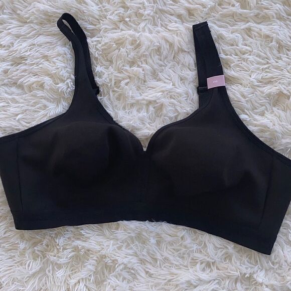Cacique Black Full Coverage Bra 46D - Picture 1 of 8